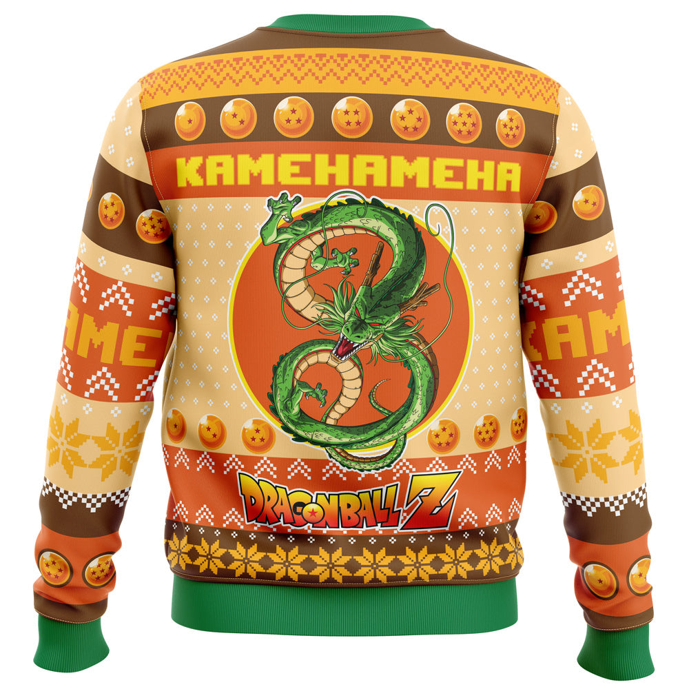 Kamehameha Shenron Shen Long Dragon Ball Z Ugly Christmas Sweater