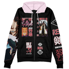 Zaraki Kenpachi V4 Bleach Streetwear Zip Hoodie Jacket