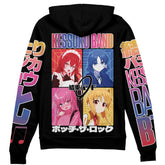 Kessoku Band Bocchi the Rock Streetwear Zip Hoodie Jacket