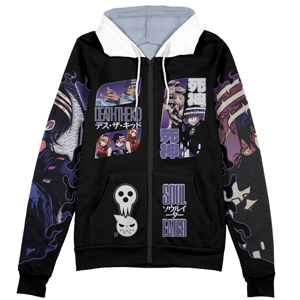 Death the Kid V2 Soul Eater Streetwear Zip Hoodie Jacket