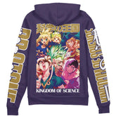 Kingdom of Science Dr. Stone" Streetwear Zip Hoodie Jacket