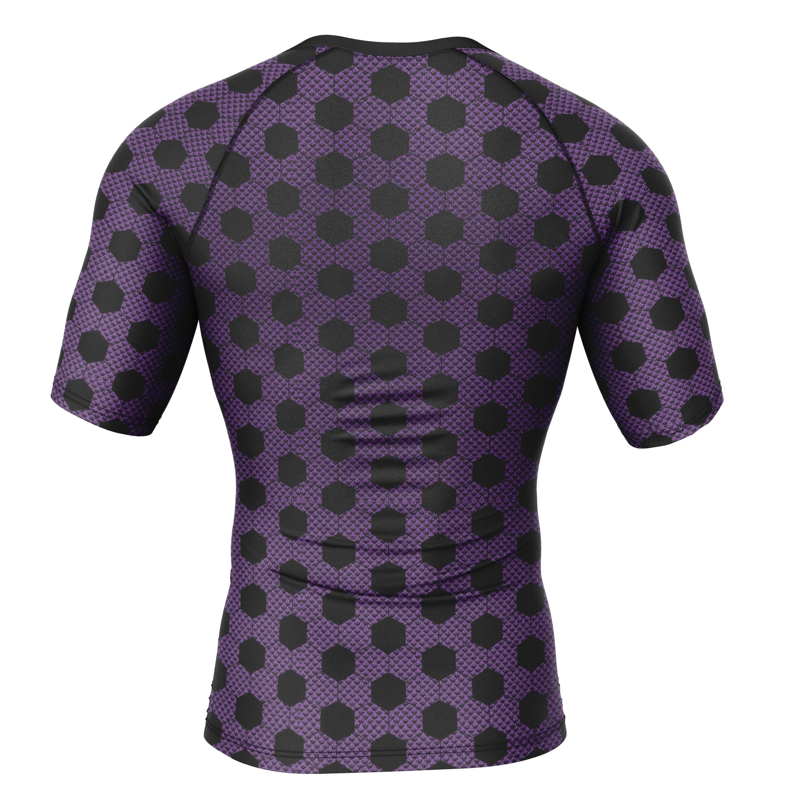 Kokushibo Demon Slayer Short Sleeve Rash Guard Compression Shirt