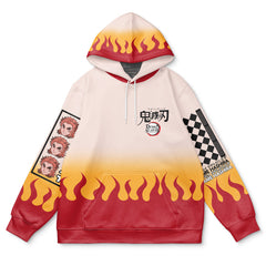 Kyojuro Rengoku Haori Demon Slayer Streetwear Hoodie