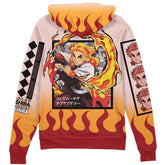 Kyojuro Rengoku Haori Demon Slayer" Streetwear Zip Hoodie Jacket