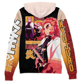 Kyojuro Rengoku V2 Demon Slayer" Streetwear Zip Hoodie Jacket