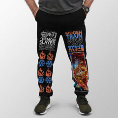 Kyojuro Rengoku vs Akaza Demon Slayer Streetwear Sweatpants