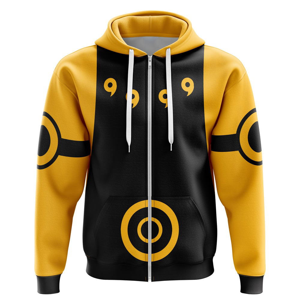 Kyuubi Mode Naruto Zip Hoodie Jacket