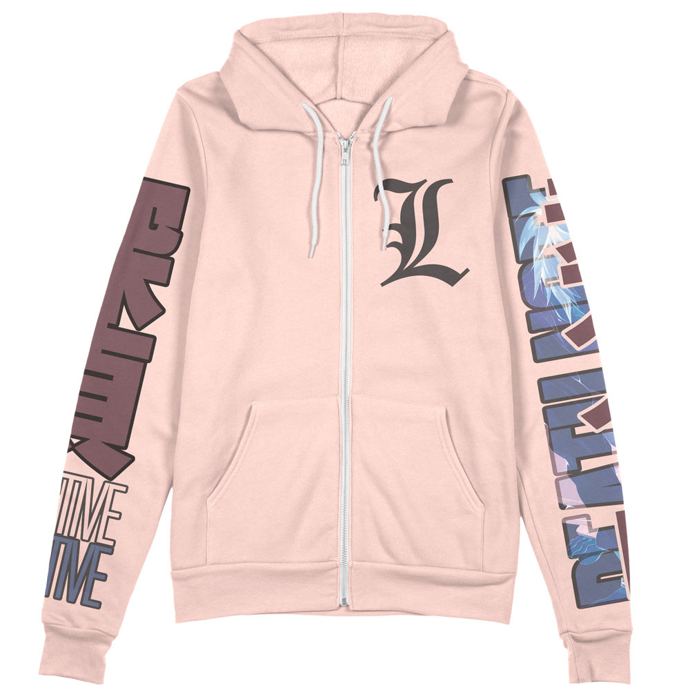L Death Note Streetwear Zip Hoodie Jacket