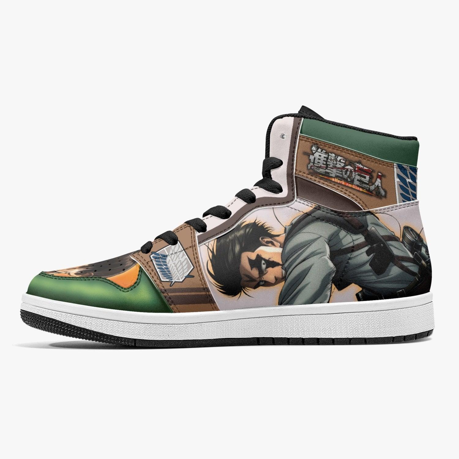 Levi Ackerman Shingeki no Kyojin Mid 1 Basketball Shoes