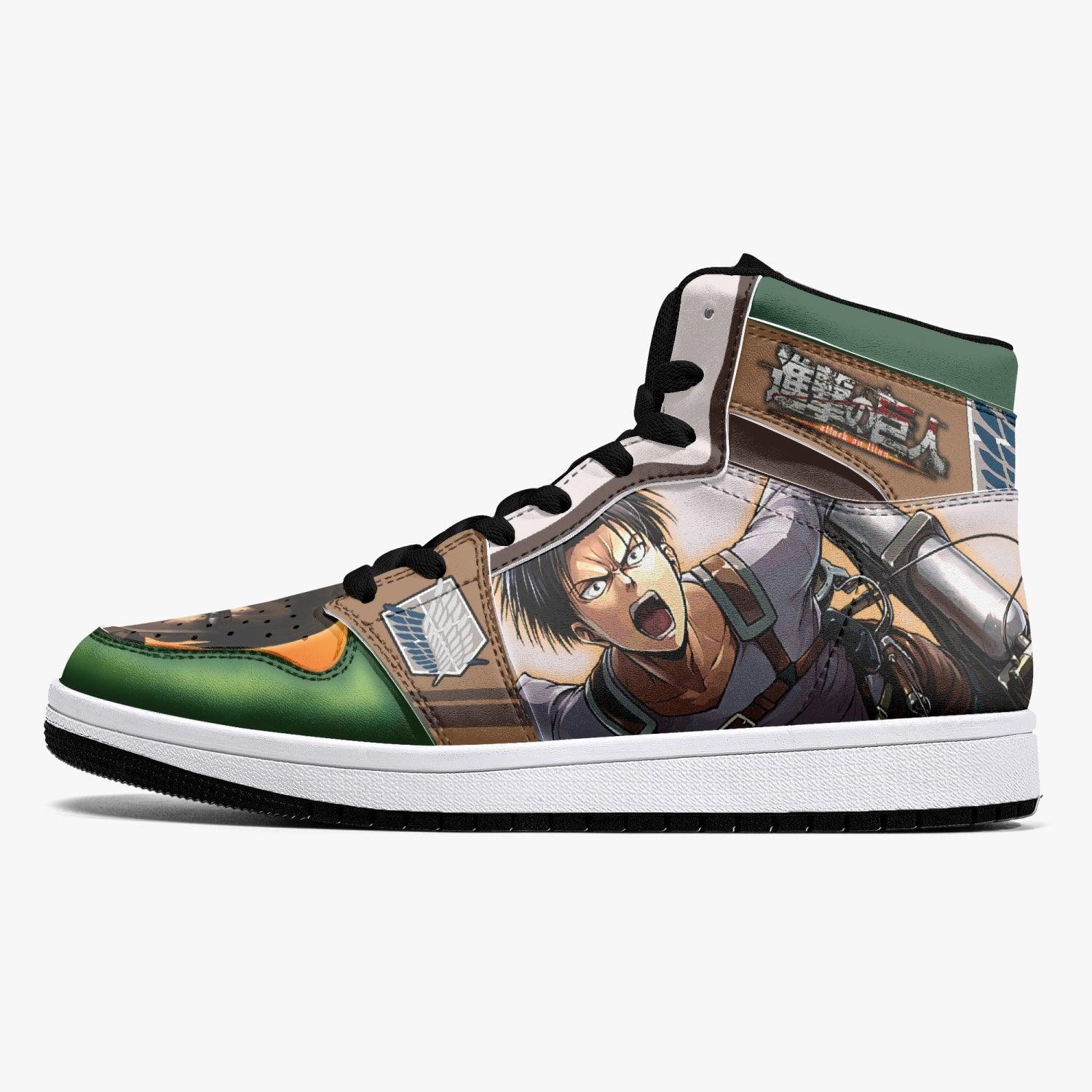 Levi Ackerman Shingeki no Kyojin Mid 1 Basketball Shoes