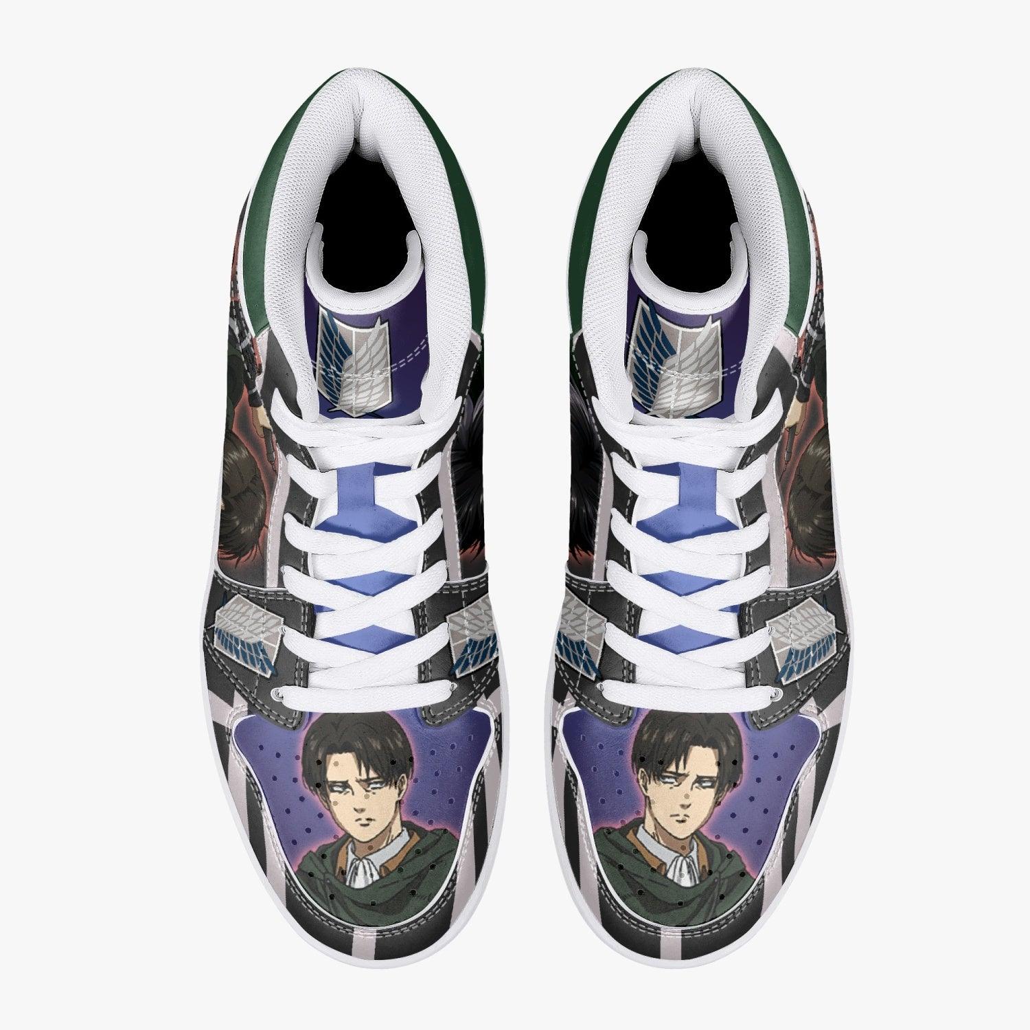 Levi Ackerman Timeskip Shingeki no Kyojin Mid 1 Basketball Shoes