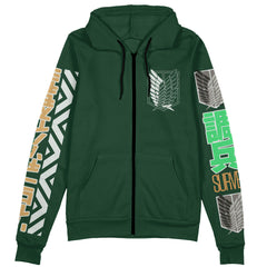 Levi Ackerman V2 Attack on Titan Streetwear Zip Hoodie Jacket