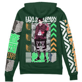 Levi Ackerman V2 Attack on Titan" Streetwear Zip Hoodie Jacket