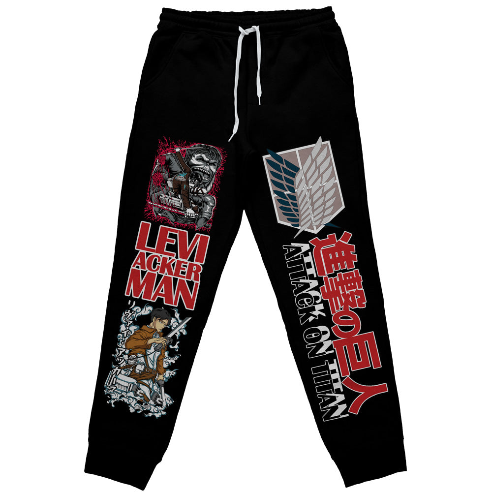 Levi Ackerman x Beast Titan Attack on Titan" Streetwear Sweatpants