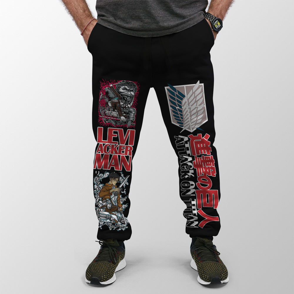 Levi Ackerman x Beast Titan Attack on Titan Streetwear Sweatpants