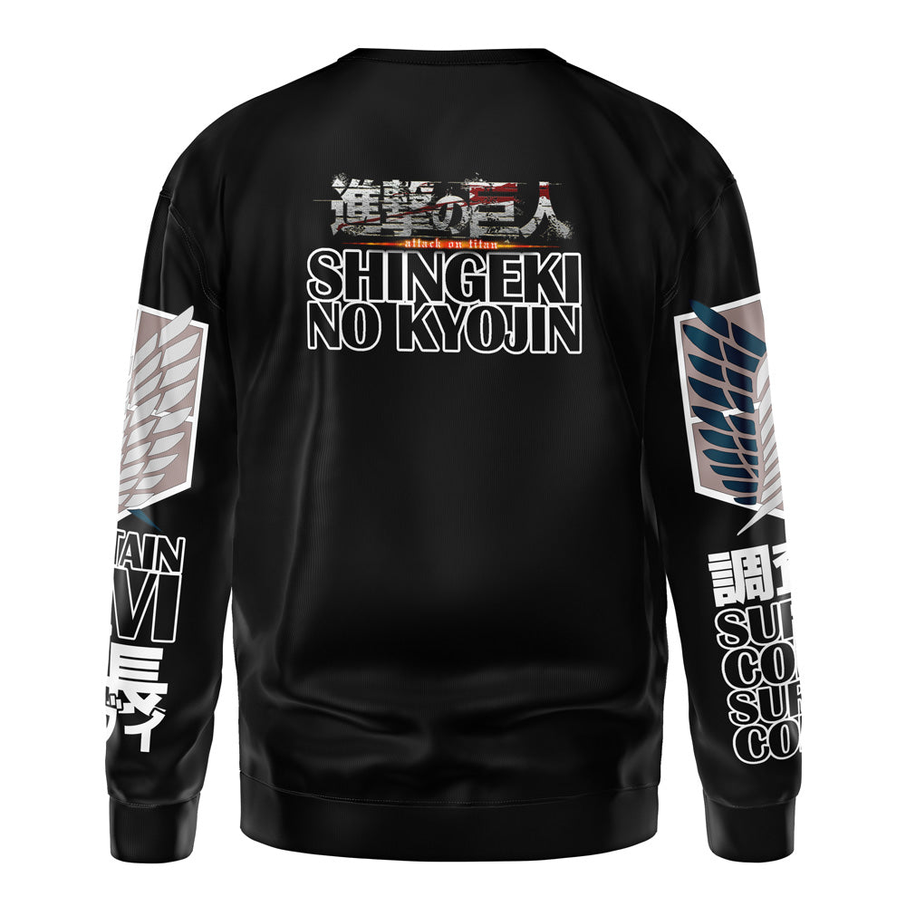 Levi Ackerman x Beast Titan Attack on Titan Streetwear Sweatshirt