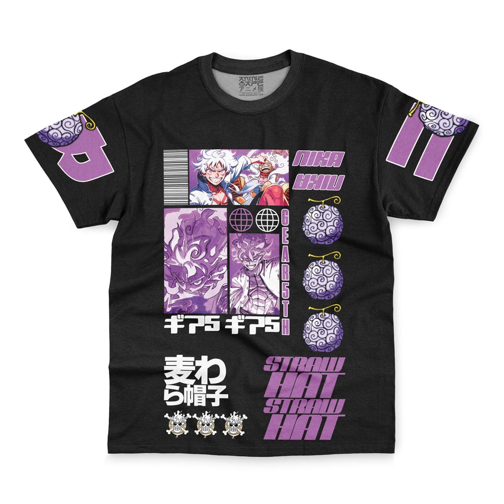 Monkey D. Luffy Gear 5th V4 One Piece Streetwear T-Shirt