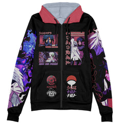Uchiha Madara V3 Shippuden Streetwear Zip Hoodie Jacket