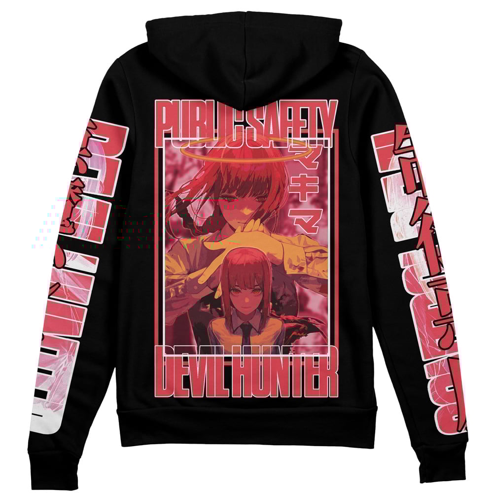 Makima Chainsaw Man Streetwear Zip Hoodie Jacket