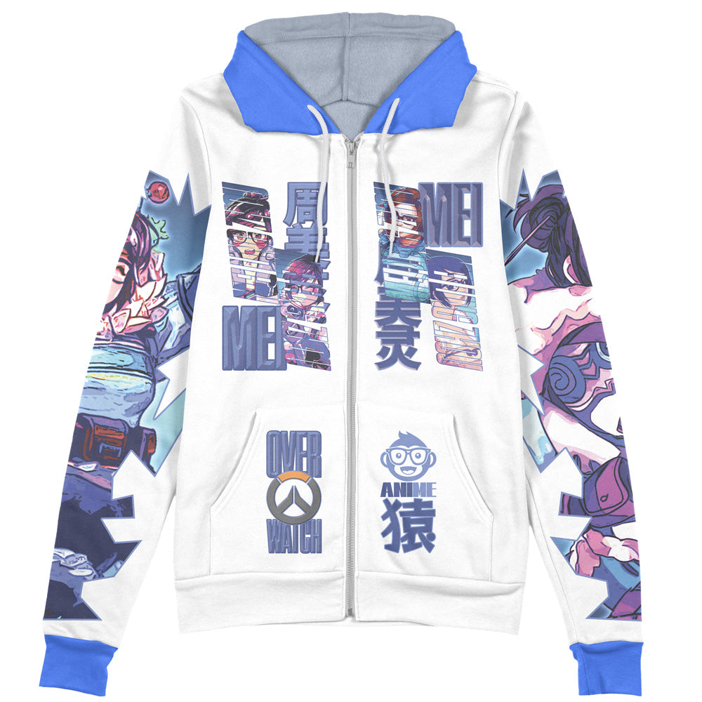 Mei-Ling Zhou Overwatch Streetwear Zip Hoodie Jacket