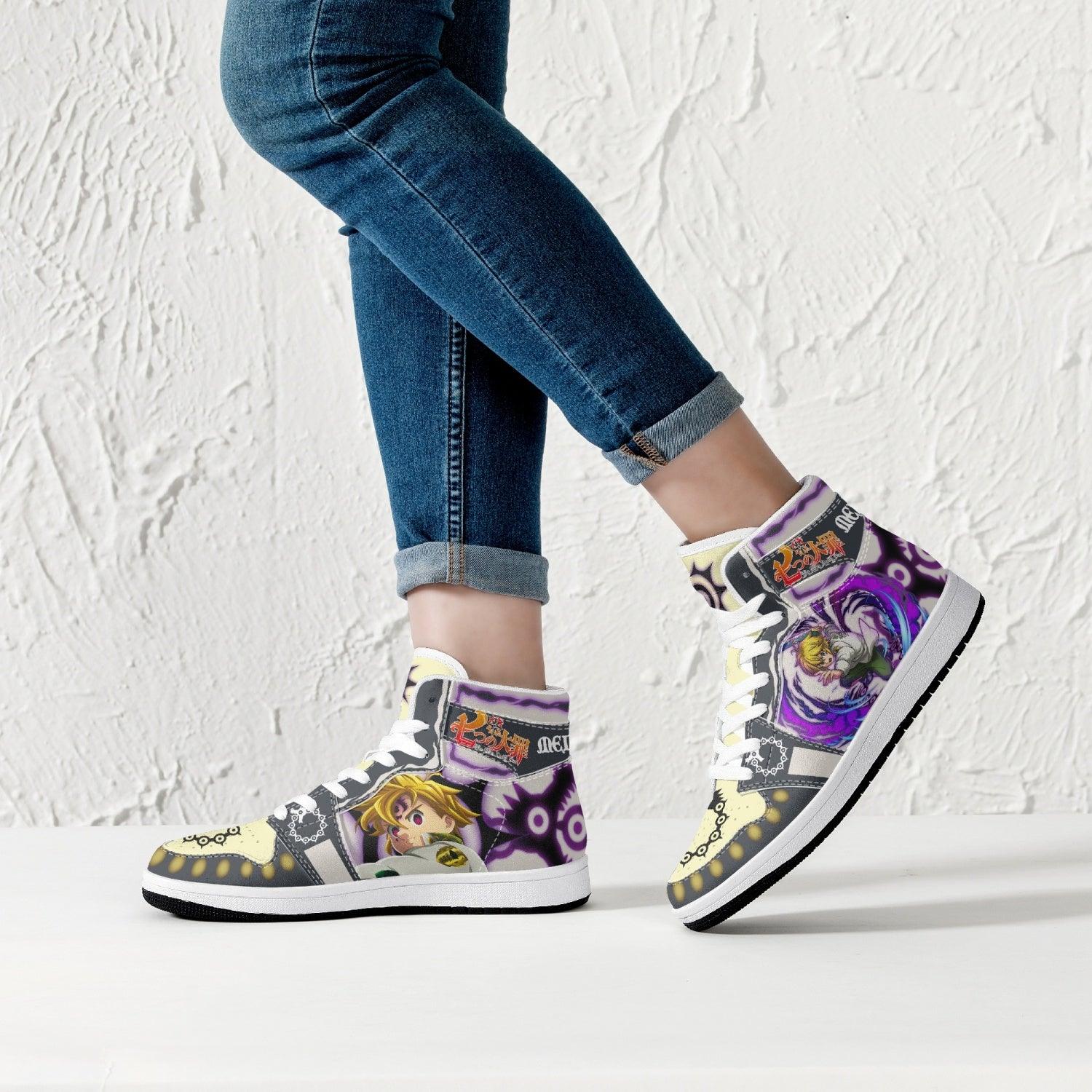 Meliodas Seven Deadly Sins Mid 1 Basketball Shoes
