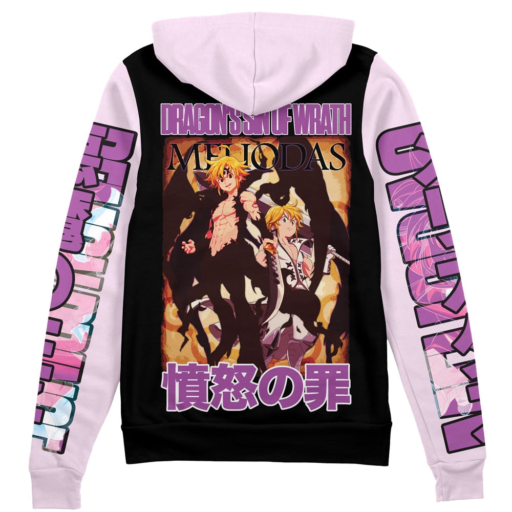 Meliodas Seven Deadly Sins" Streetwear Zip Hoodie Jacket