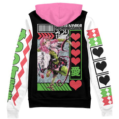 Mitsuri Kanroji Demon Slayer" Streetwear Zip Hoodie Jacket