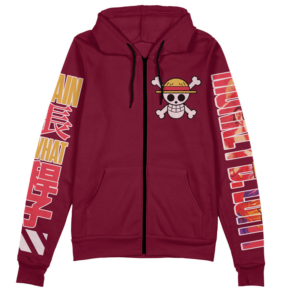 Monkey D. Luffy V3 One Piece Streetwear Zip Hoodie Jacket