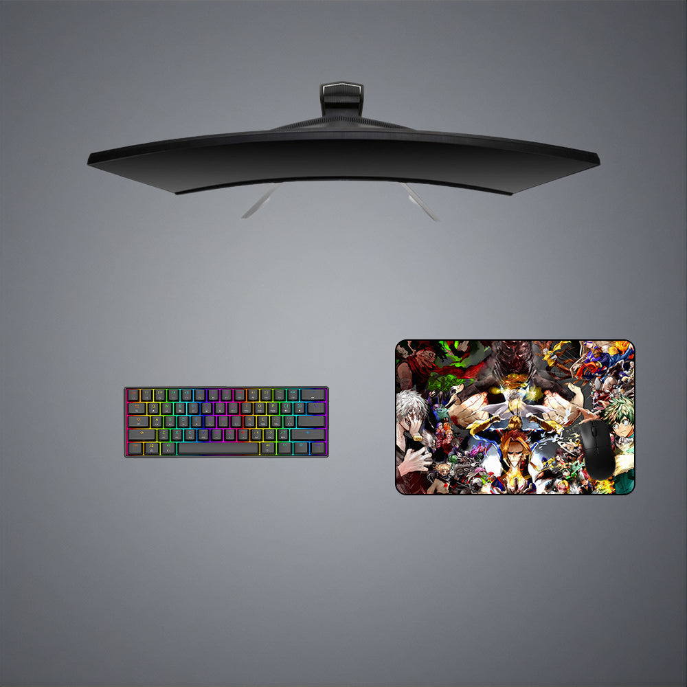 My Hero Academia Characters Design M-XXL Size Gaming Mouse Pad, Computer Desk Mat
