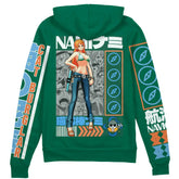 Nami One Piece" Streetwear Zip Hoodie Jacket