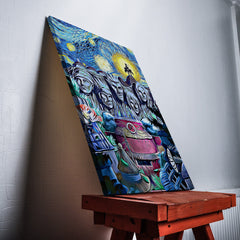 Naruto Starry Night Konoha Canvas Print Wall Art - Nysekai