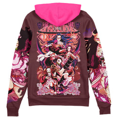 Kamado Nezuko V2 Demon Slayer Streetwear Zip Hoodie Jacket