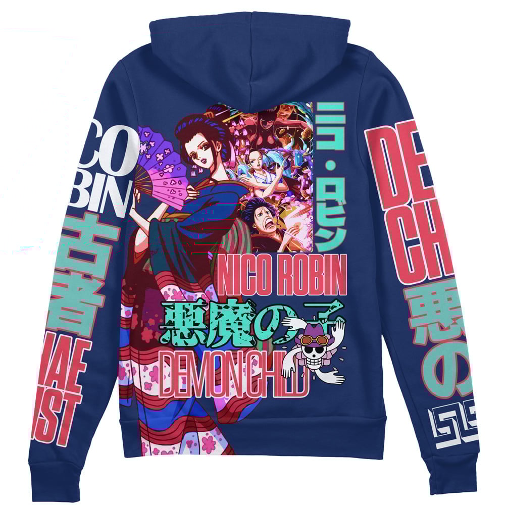 Nico Robin V2 One Piece" Streetwear Zip Hoodie Jacket