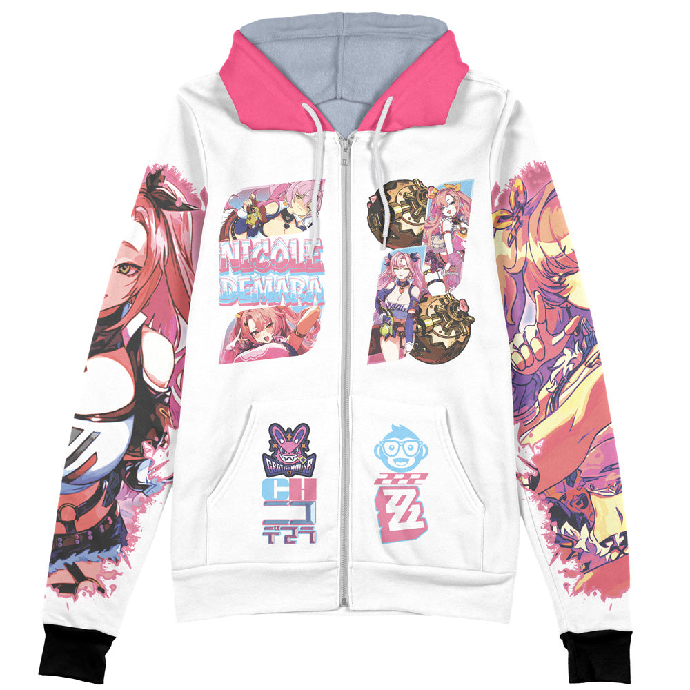 Nicole Demara Zenless Zone Zero Streetwear Zip Hoodie Jacket