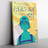 Nothing Amazing Happens Here FLCL Canvas Print Wall Art - Nysekai