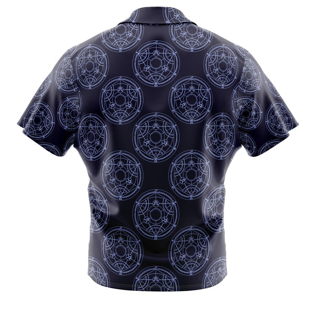 Transmutation Circle Full Metal Alchemist Button Up Hawaiian Shirt