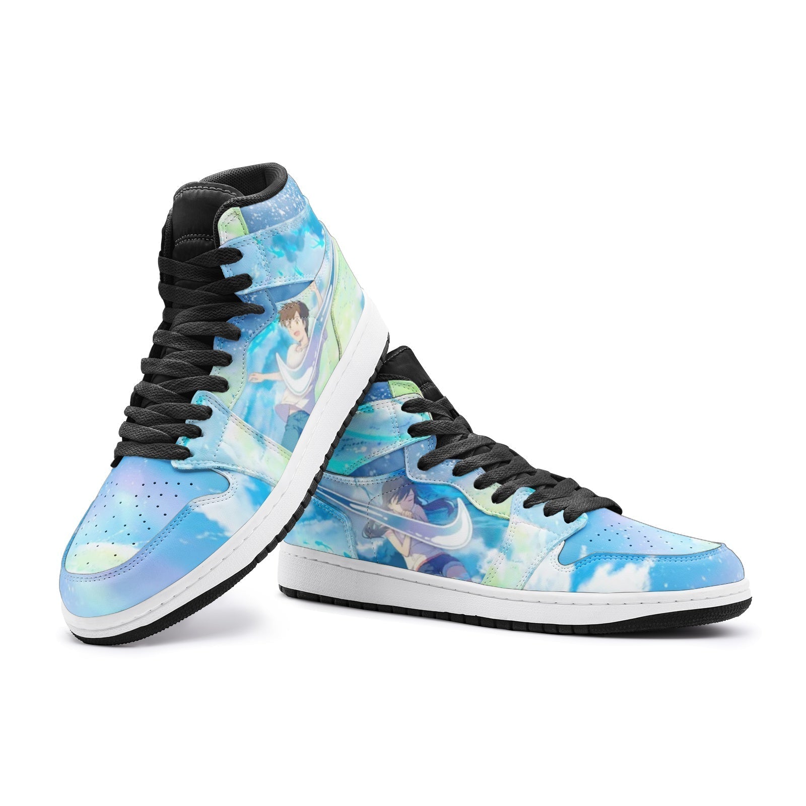 Amano Hina and Morishima Hodaka Weathering with You Mid 1 Basketball Shoes