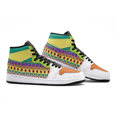 Colorful Patterns Jojo's Bizarre Adventure Mid 1 Basketball Shoes