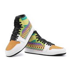 Colorful Patterns Jojo's Bizarre Adventure Mid 1 Basketball Shoes