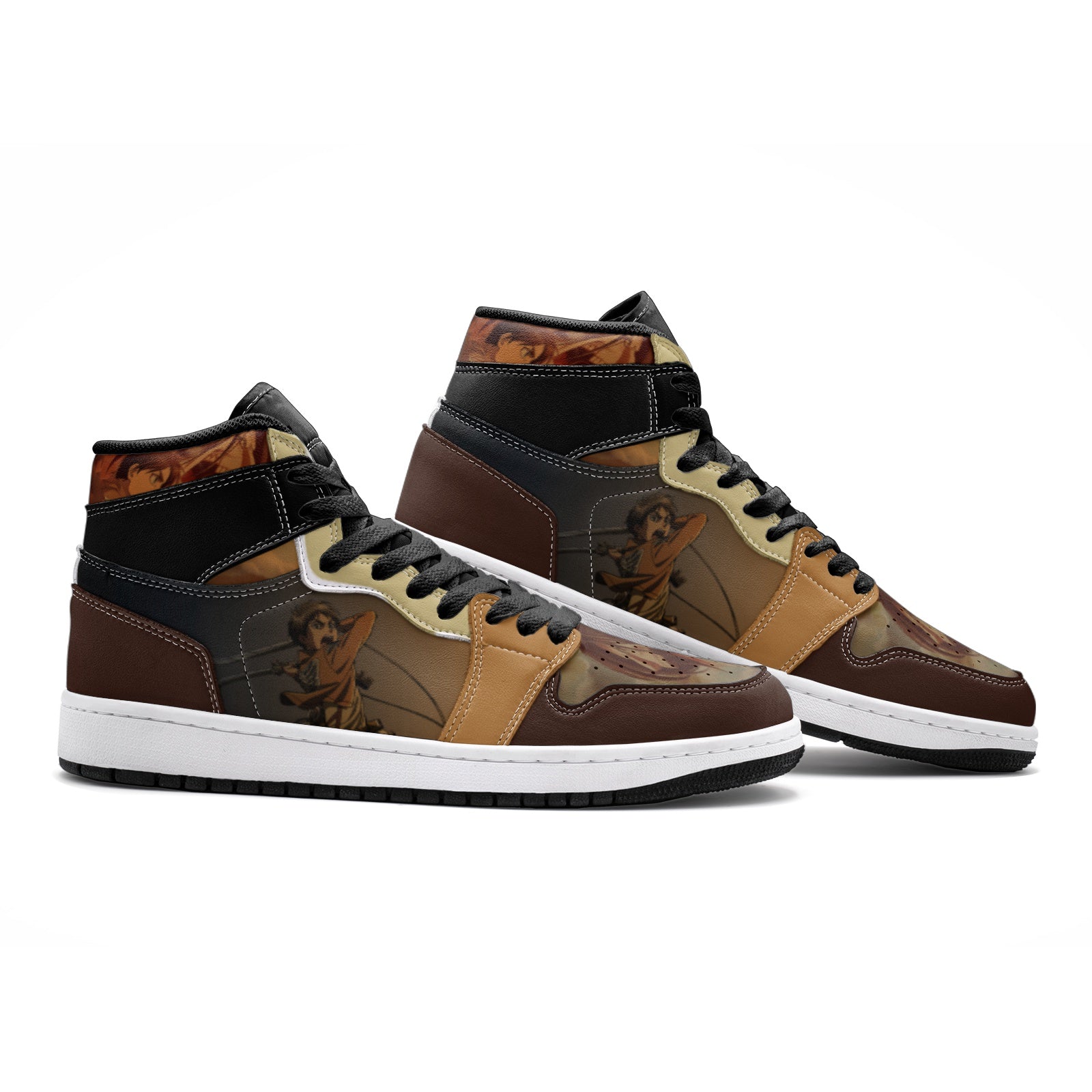 Eren Yeager Attack on Titan Mid 1 Basketball Shoes