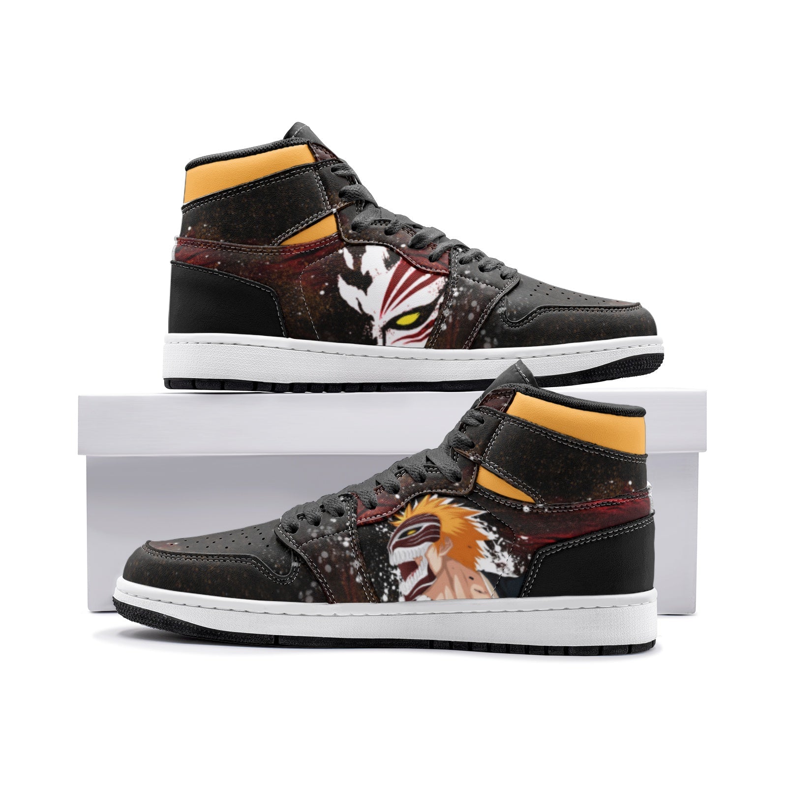 Hollow Ichigo Bleach Mid 1" Basketball Shoes