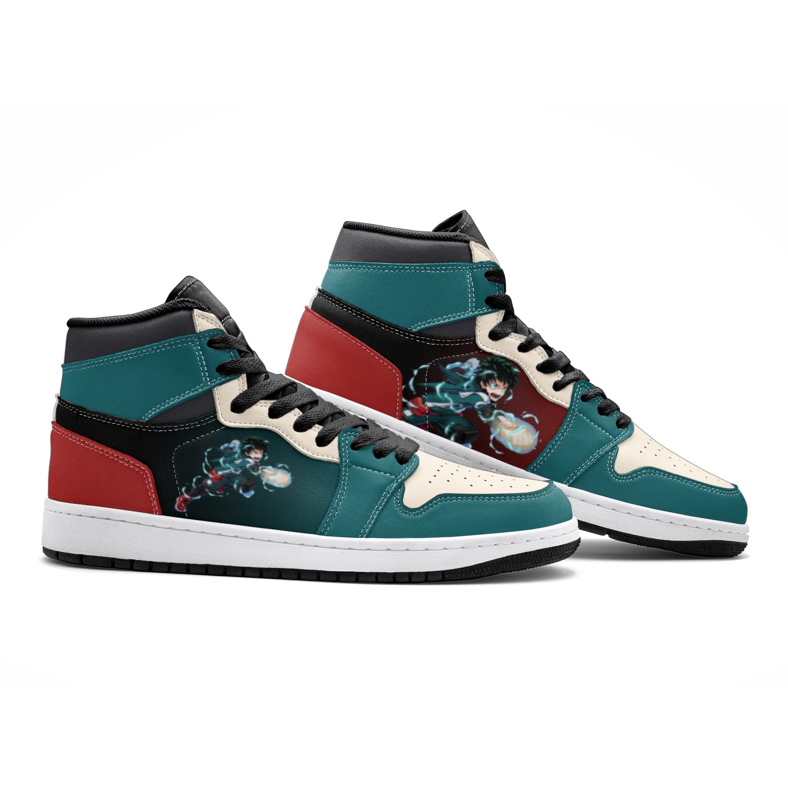 Izuku Midoriya My Hero Mid 1" Basketball Shoes