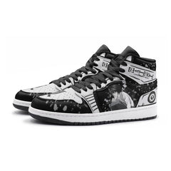 L Lawliet Ryuzaki Desu Noto V2 Mid 1 Basketball Shoes