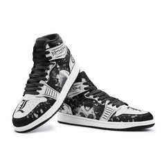 L Lawliet Ryuzaki Desu Noto V2 Mid 1 Basketball Shoes