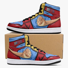 Monkey D. Luffy Fist One Piece Mid 1 Basketball Shoes