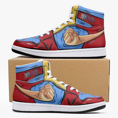 Monkey D. Luffy Fist One Piece Mid 1 Basketball Shoes