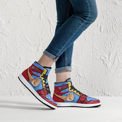 Monkey D. Luffy Fist One Piece Mid 1 Basketball Shoes