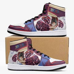 Monkey God Luffy One Piece Mid 1 Basketball Shoes