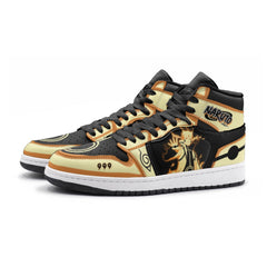 Nine-Tails Chakra Mode Ninja Shippuden V2 Mid 1 Basketball Shoes