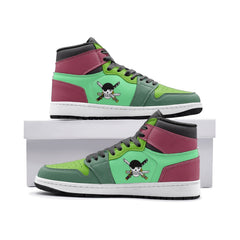 Roronoa Zoro One Piece Mid 1" Basketball Shoes
